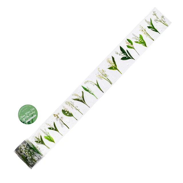 Flower and plant collection die-cut series PET Tape-JournalTale