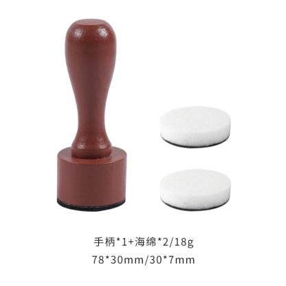 Wooden Handle Coloring Sponge, Ink Blending Tool with Replaceable Sponge