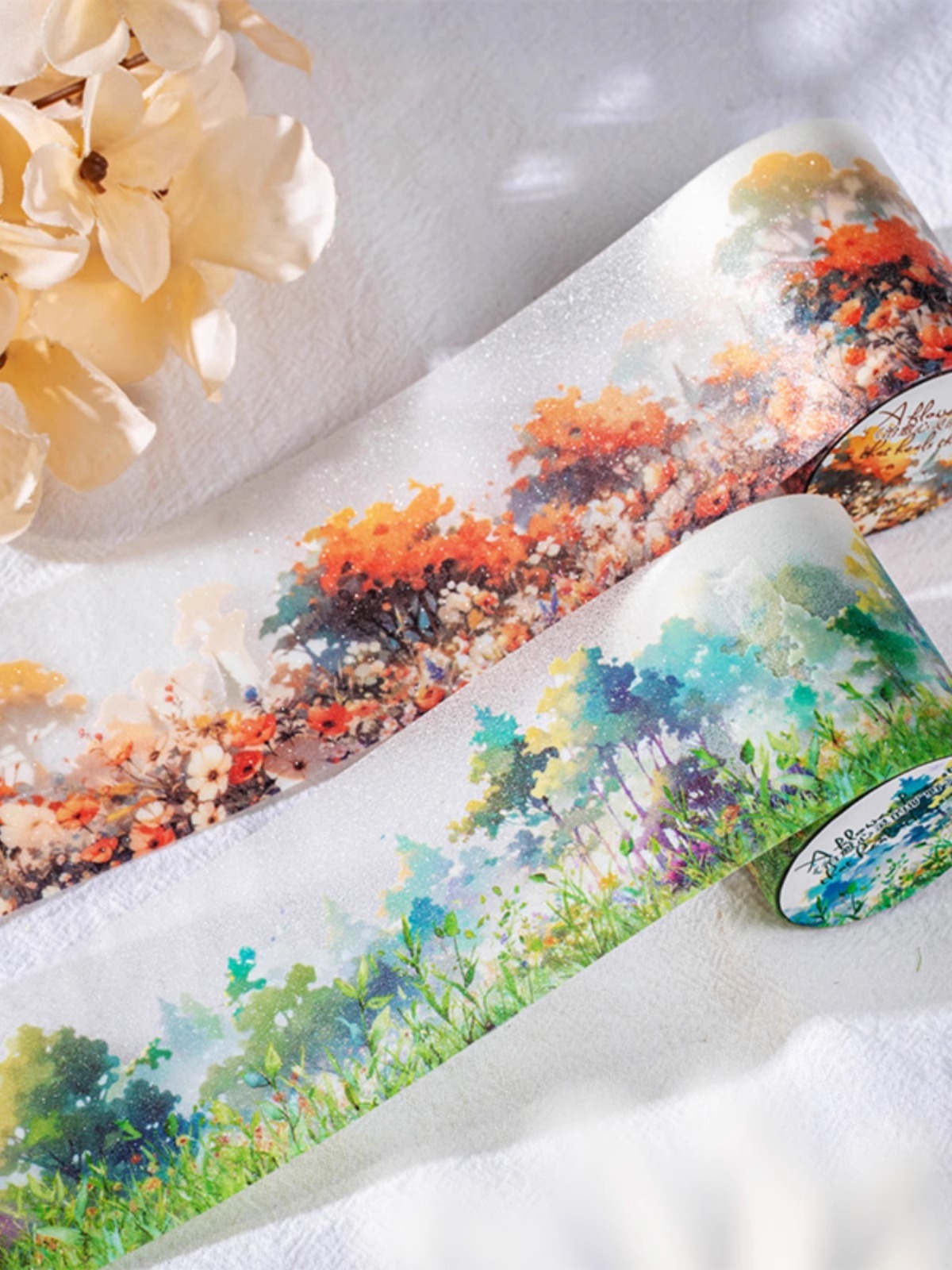 Retro Sticker Plant Scenery Pet Tape
