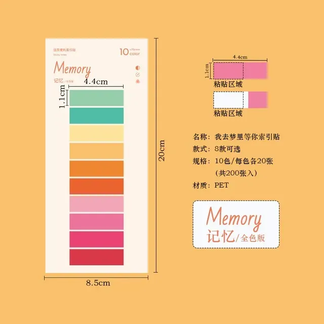 200 Pcs index labels writable for book label markings