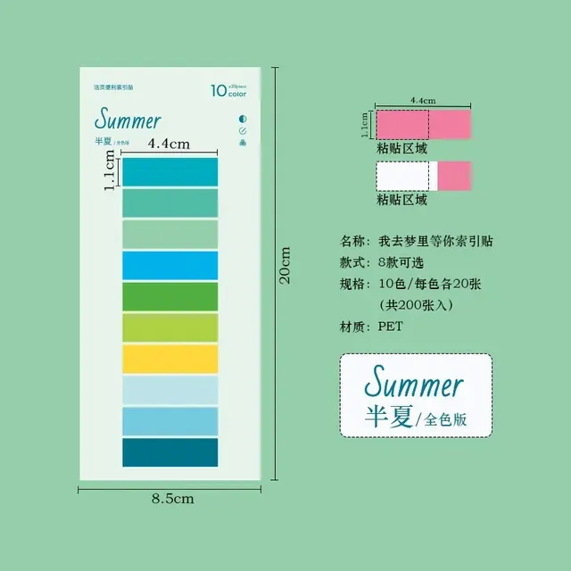200 Pcs index labels writable for book label markings