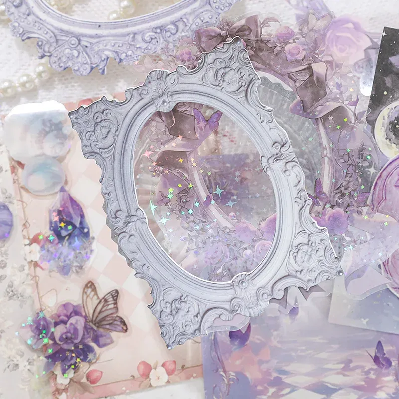 35 pcs/lot Colorful Frame Butterfly Sticker Material Pack