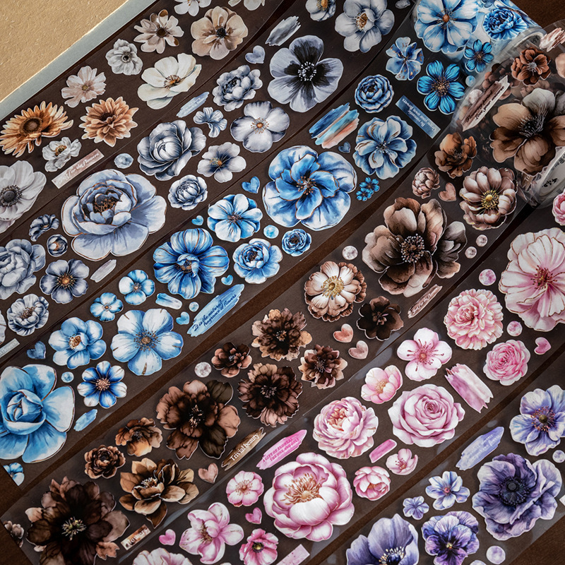 Floral themed PET tape 1.97*78.74 inches