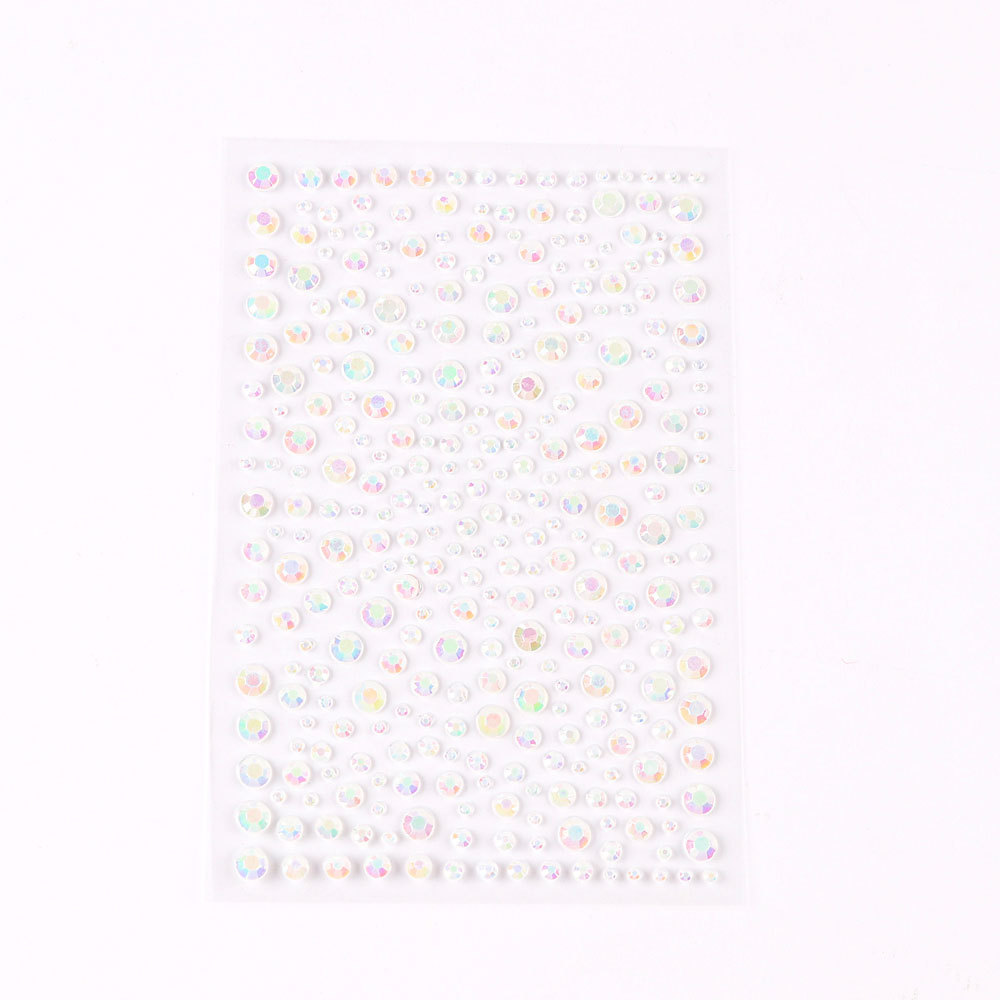 5 Pcs/Set Colored Diamond Decorative Stickers