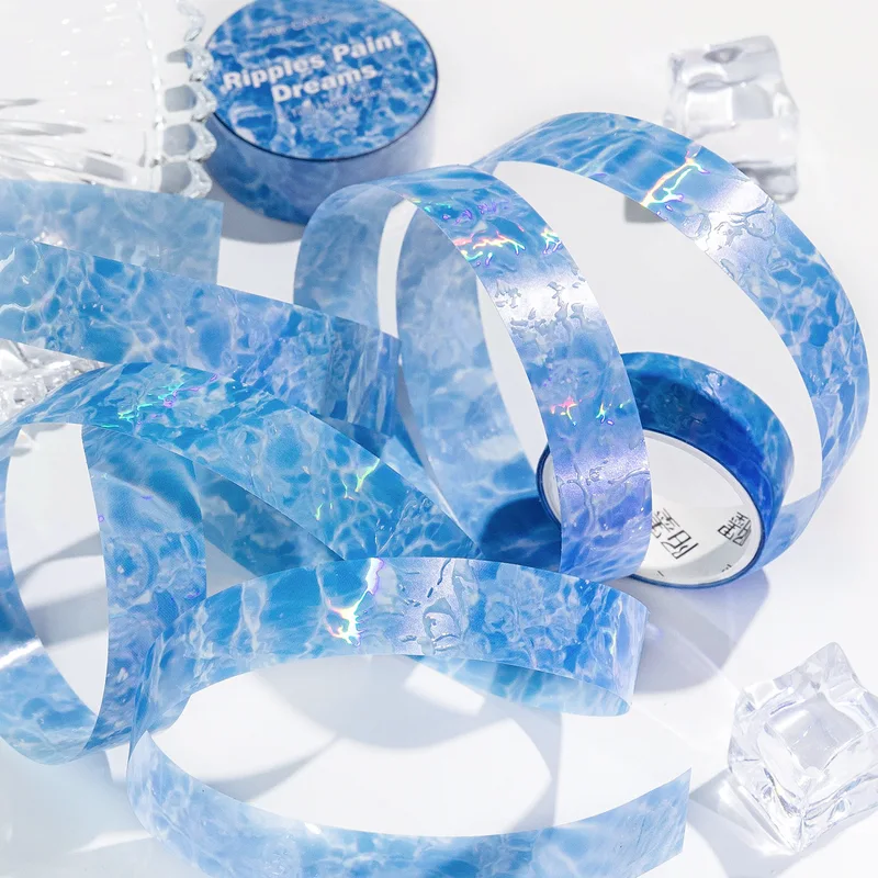 15mm * 2m Water Ripple Theme PET Tape