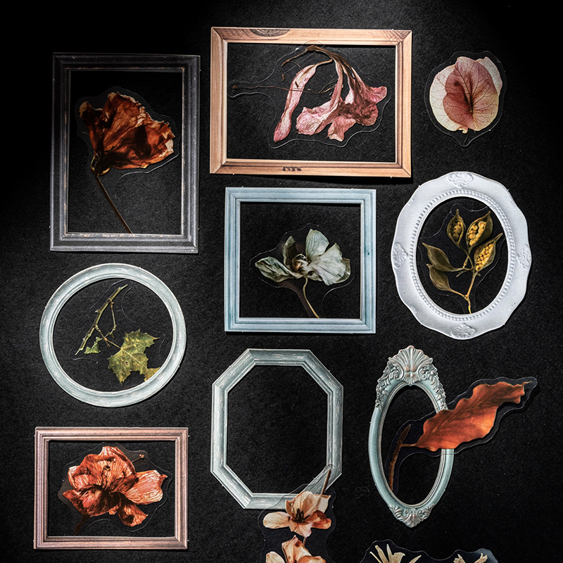 20Pcs/Pack Retro Plant Frame Theme Material Paper