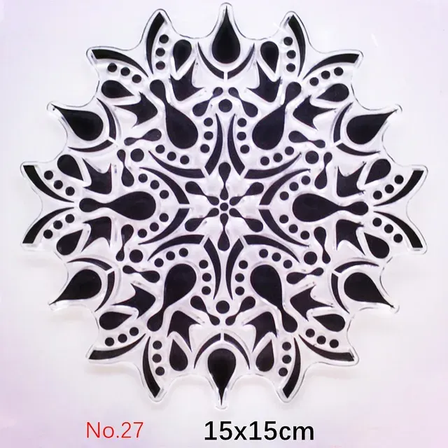 Texture Stamp Sheets Mandala Pattern DIY Embossing Art Clay Pottery Tools
