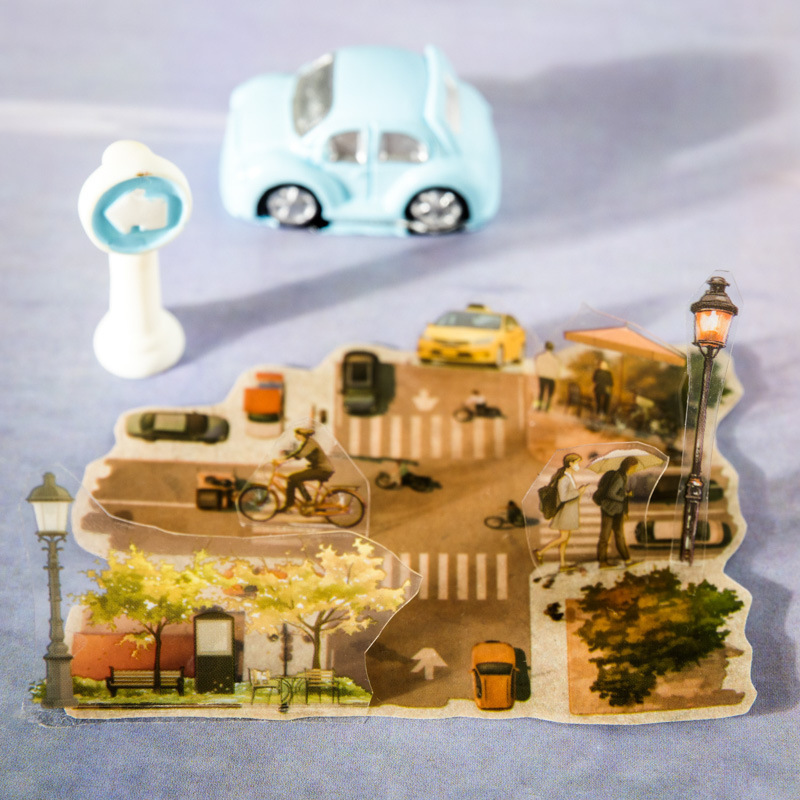 Urban City Themed PET Tape 2.36 * 78.74 inches