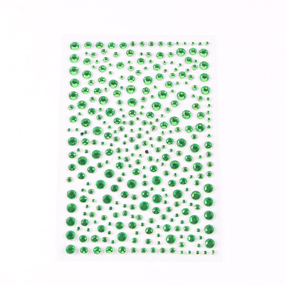 5 Pcs/Set Colored Diamond Decorative Stickers