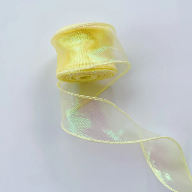 10 yards Rainbow Mermaid Ribbon Wave Edge Organza Lace Decoration