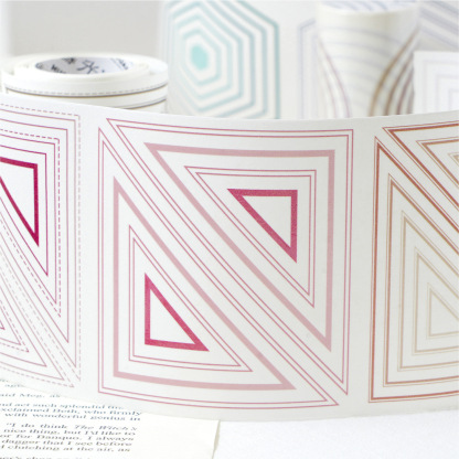 Pre-cut polygon borders Journaling Washi Tape 3.54 inches * 78.74 inches