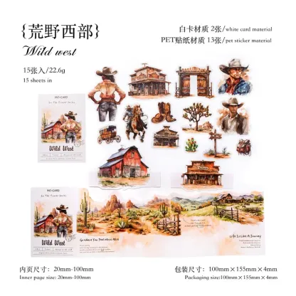 15pcs/1lot Summer Girls Travel Themed PET Stickers