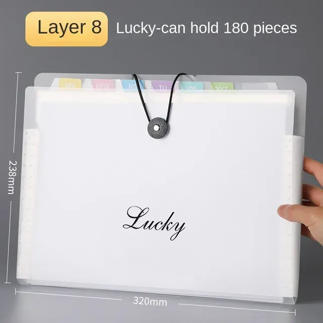 Transparent Insert File Folder A4 Document Bag