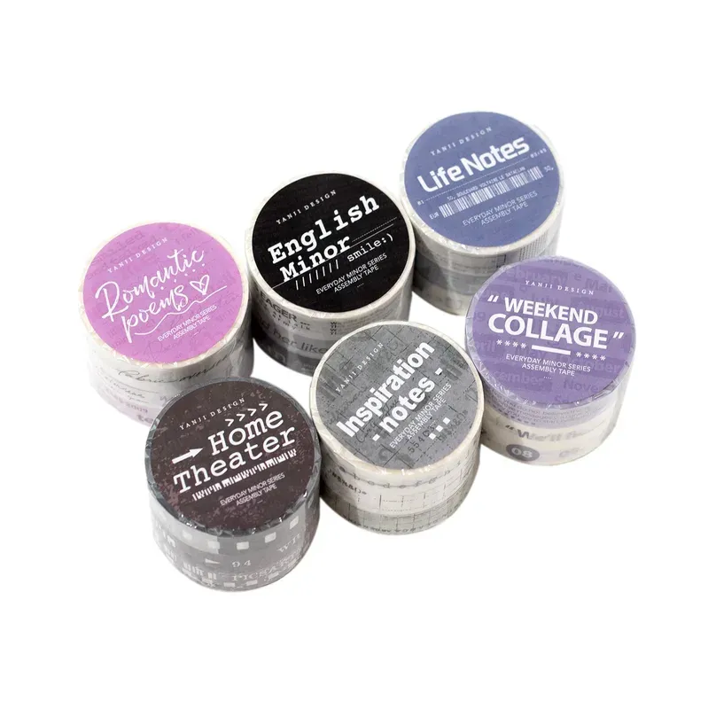 10mm/2m Retro text PET Tape