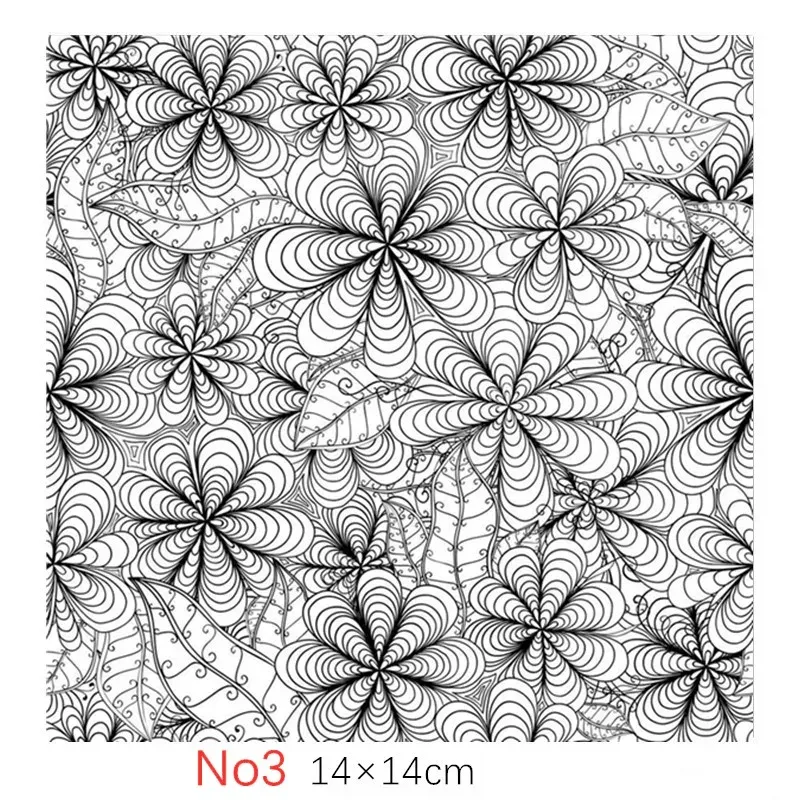 Texture Stamp Sheets Mandala Pattern DIY Embossing Art Clay Pottery Tools