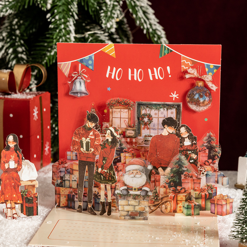 30Pcs/Pack Christmas Character Theme Stickers