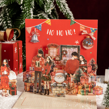 30Pcs/Pack Christmas Character Theme Stickers