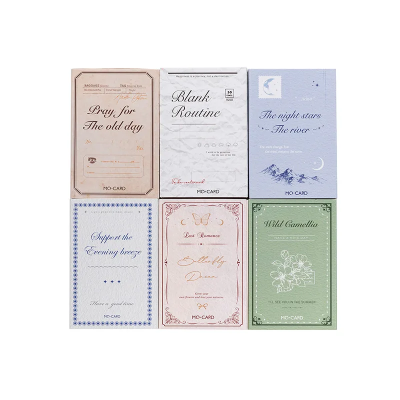 20pcs Retro Gold Stamped Sticky Notes Stickers