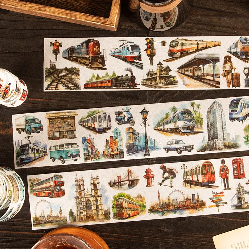 70mm*2M Car Scenery Washi Tape