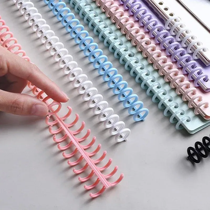 30 hole loose leaf plastic binding ring spiral ring binding for A4 paper notebooks