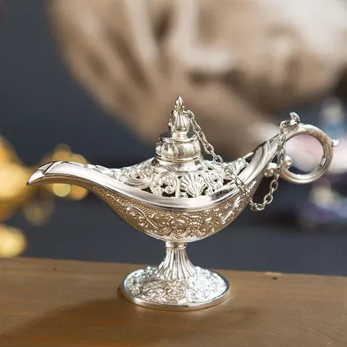 Aladdin Lamp Traditional Hollow Magic Wishing Lamp