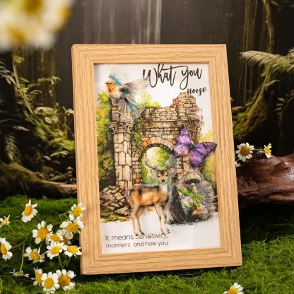 5 pcs/lot Forest wooden by PET Sticker