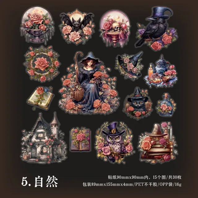 30pcs/Pack Witch of the East Character Stickers