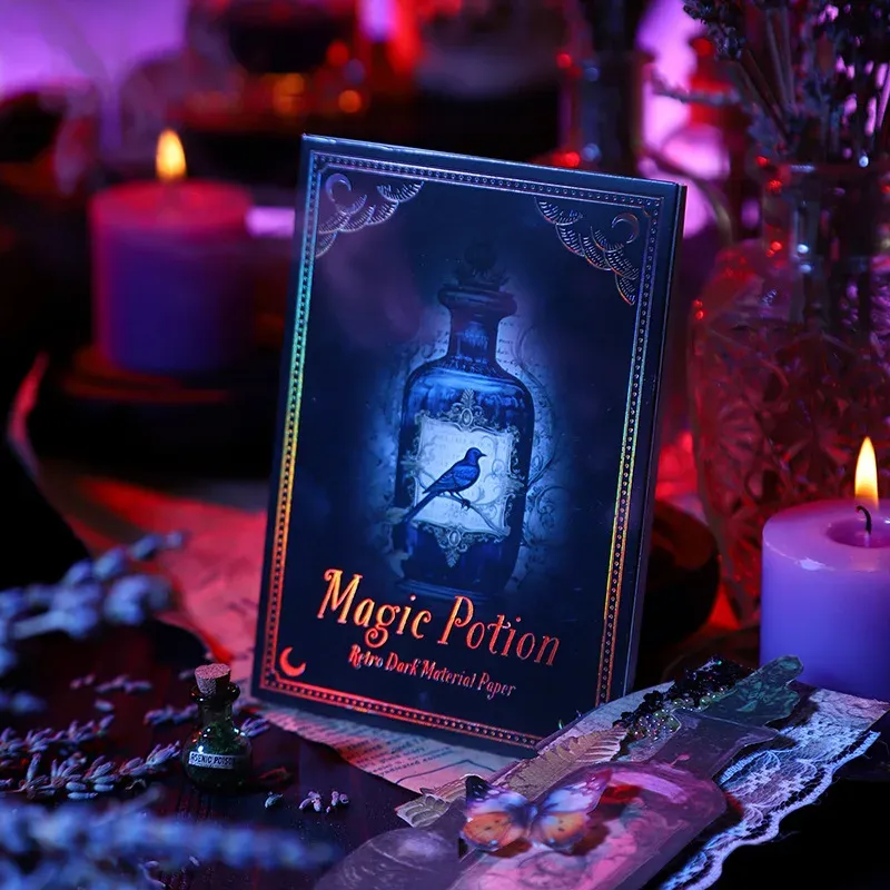 30pcs Retro Magic Potion Themed Scrapbook Paper