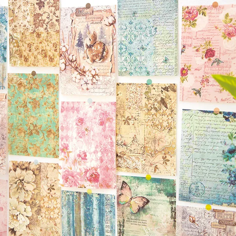 30pcs/lot flower spring Journal Scrapbooking paper