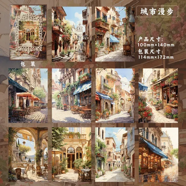 30sheets Retro secret landscape theme Material Paper