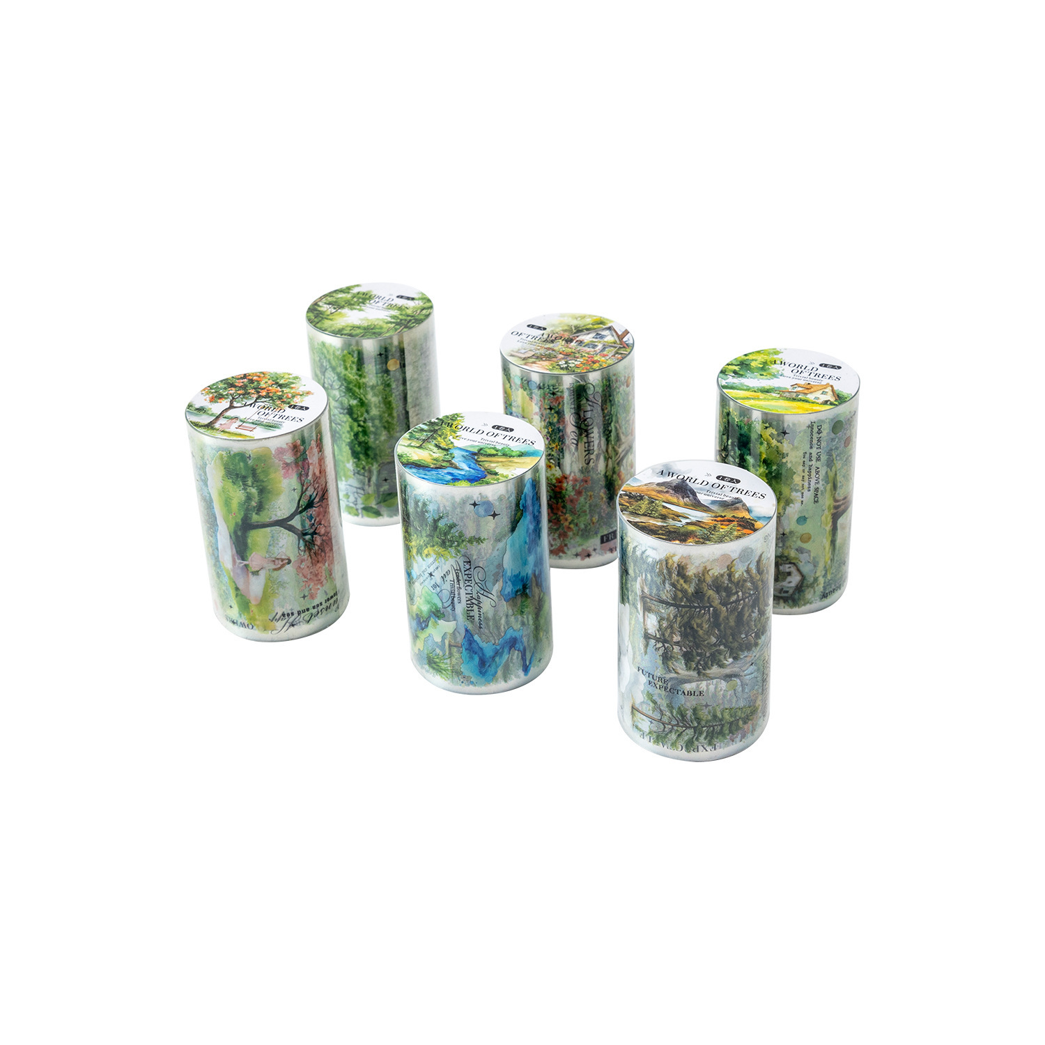 Trees Forest Theme PET Tape 2.56*78.74 inch