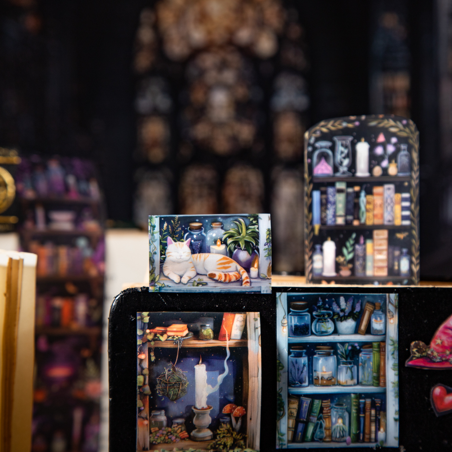 Books Bookshelf Theme PET tape 1.57*78.74 inch