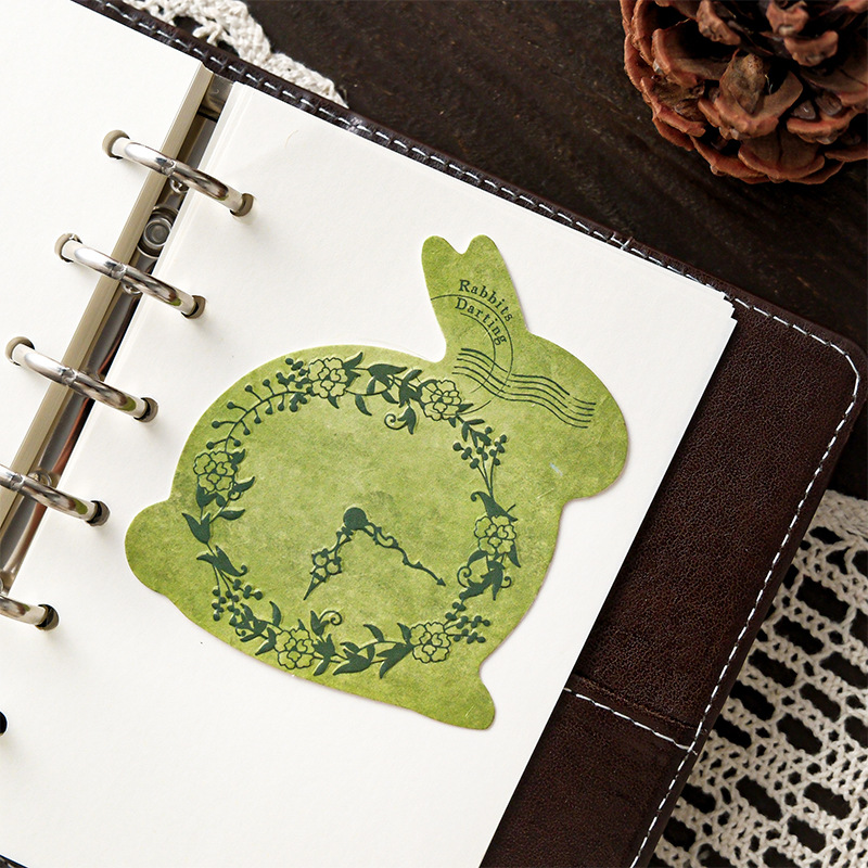 10Pcs Vintage Flower Butterfly Writable Paper