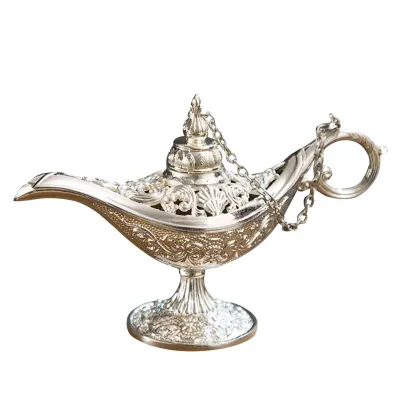 Aladdin Lamp Traditional Hollow Magic Wishing Lamp