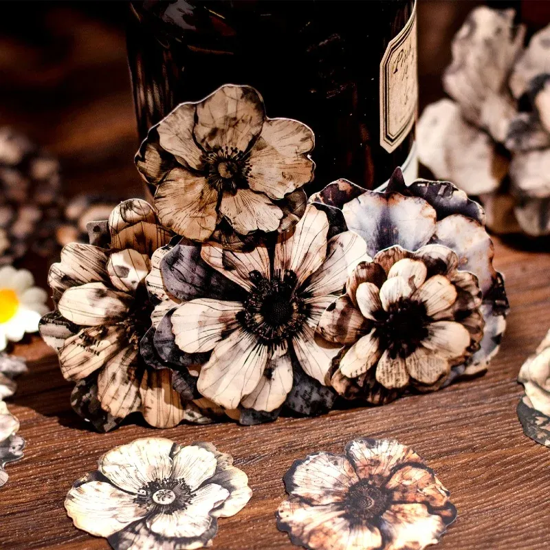 20 pcs/lot Vintage Flower Arrangement Stickers