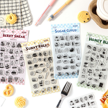 1pc Food Transparent Stamp