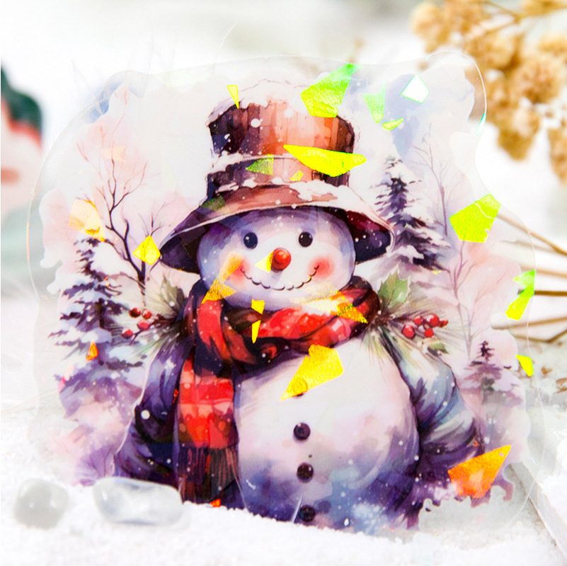 10pcs/pack winter castle theme stickers suitable for scrapbook decoration junk journal crafts
