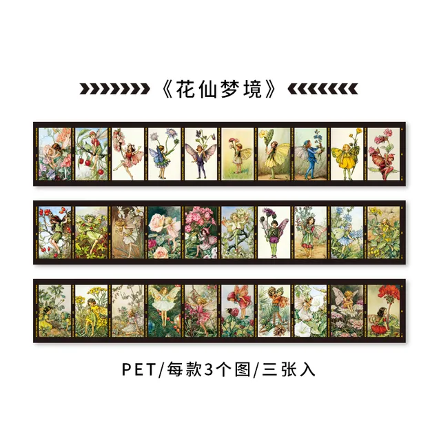 3pcs/lot Stationery Stickers 30-frame film theme