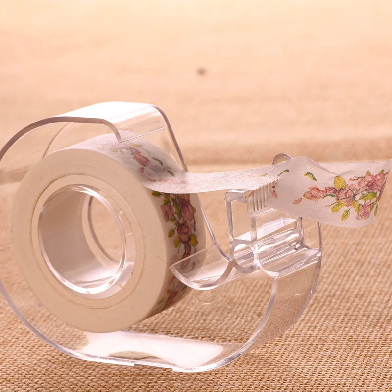 Clear Plastic Table Top Tape Dispenser