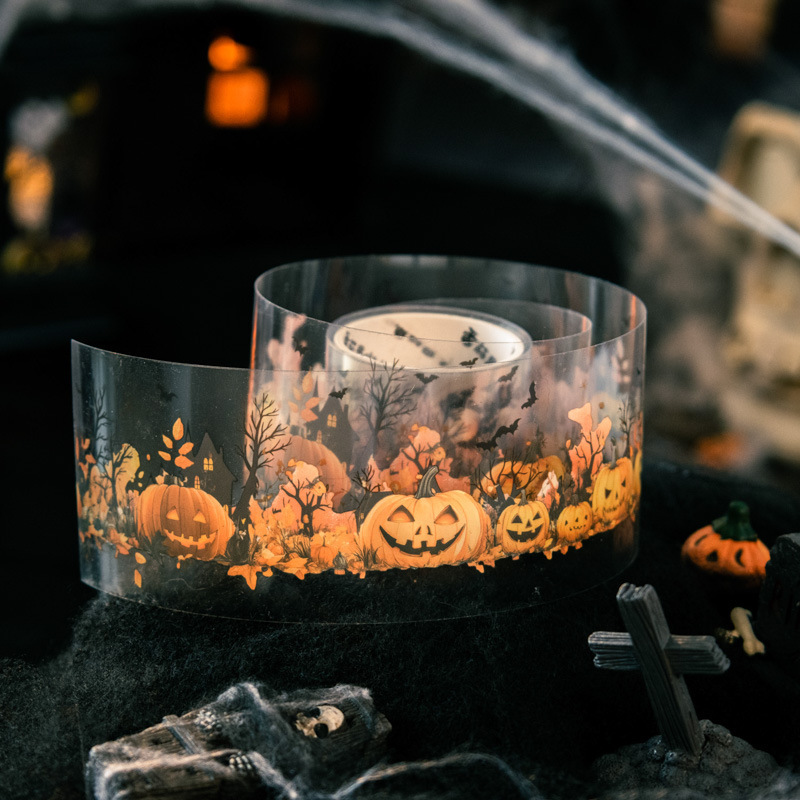 Halloween themed PET tape 3.15*78.74 inch