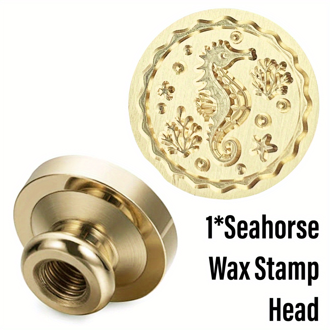 1pc Wax Seal Stamp Head 25mm Removable Brass Sealing Wax Stamp