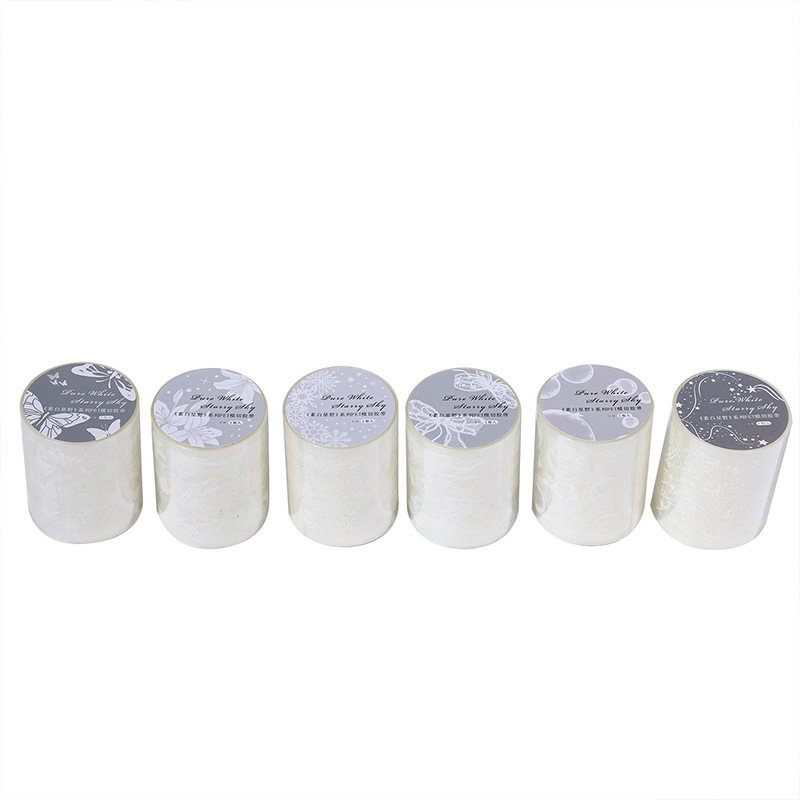 Floral Butterfly Bow Bubble Element PET Tape 1.97 × 78.74 inch