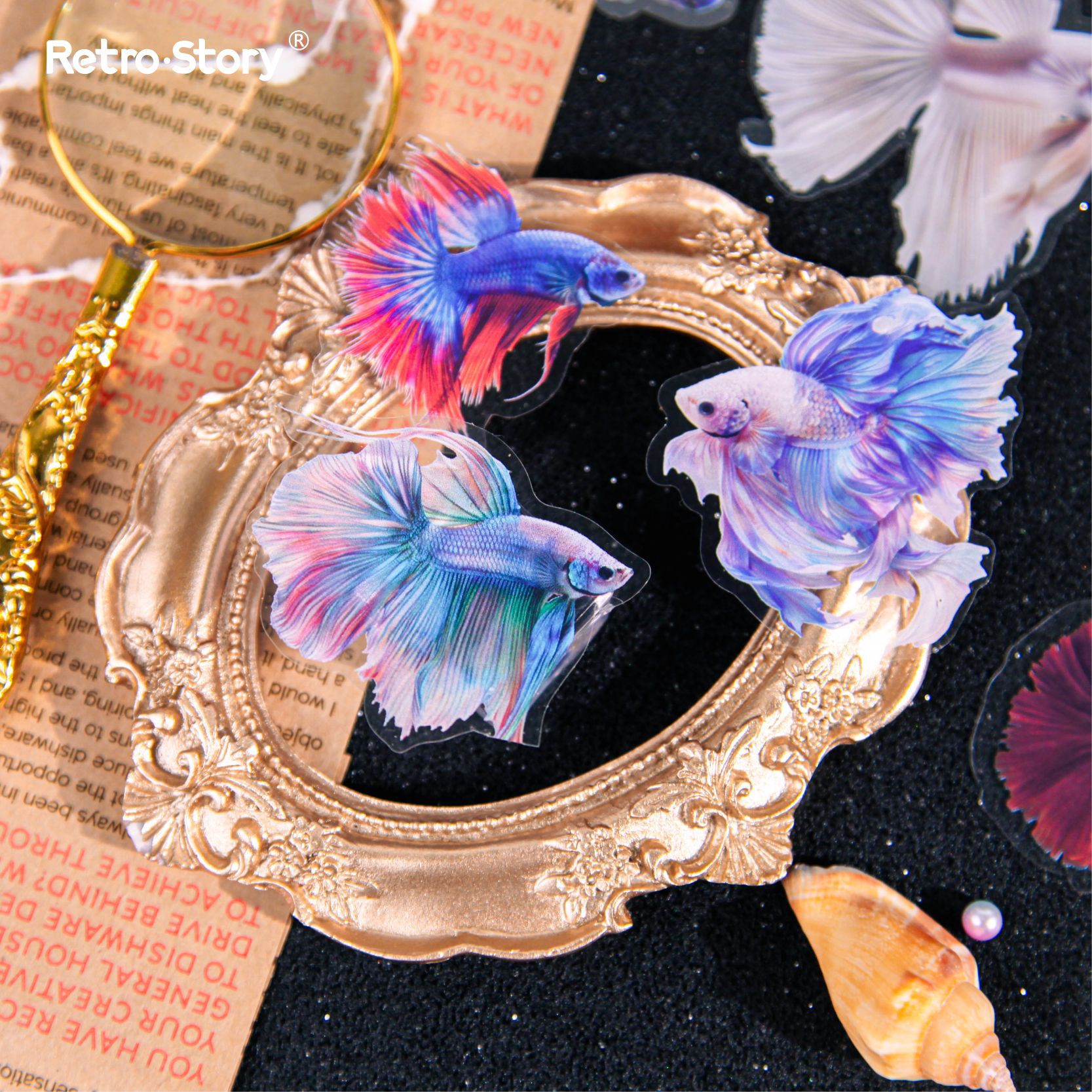 20Pcs Undersea Ocean Fish Theme PET Sticker