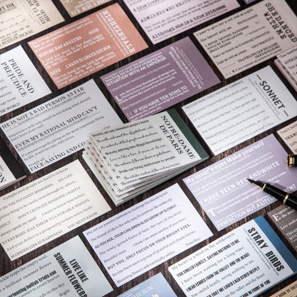 30Pcs English phrases theme Material paper