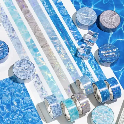15mm * 2m Water Ripple Theme PET Tape
