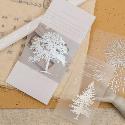 10pcs Tree Star & Moon Ribbon Stickers