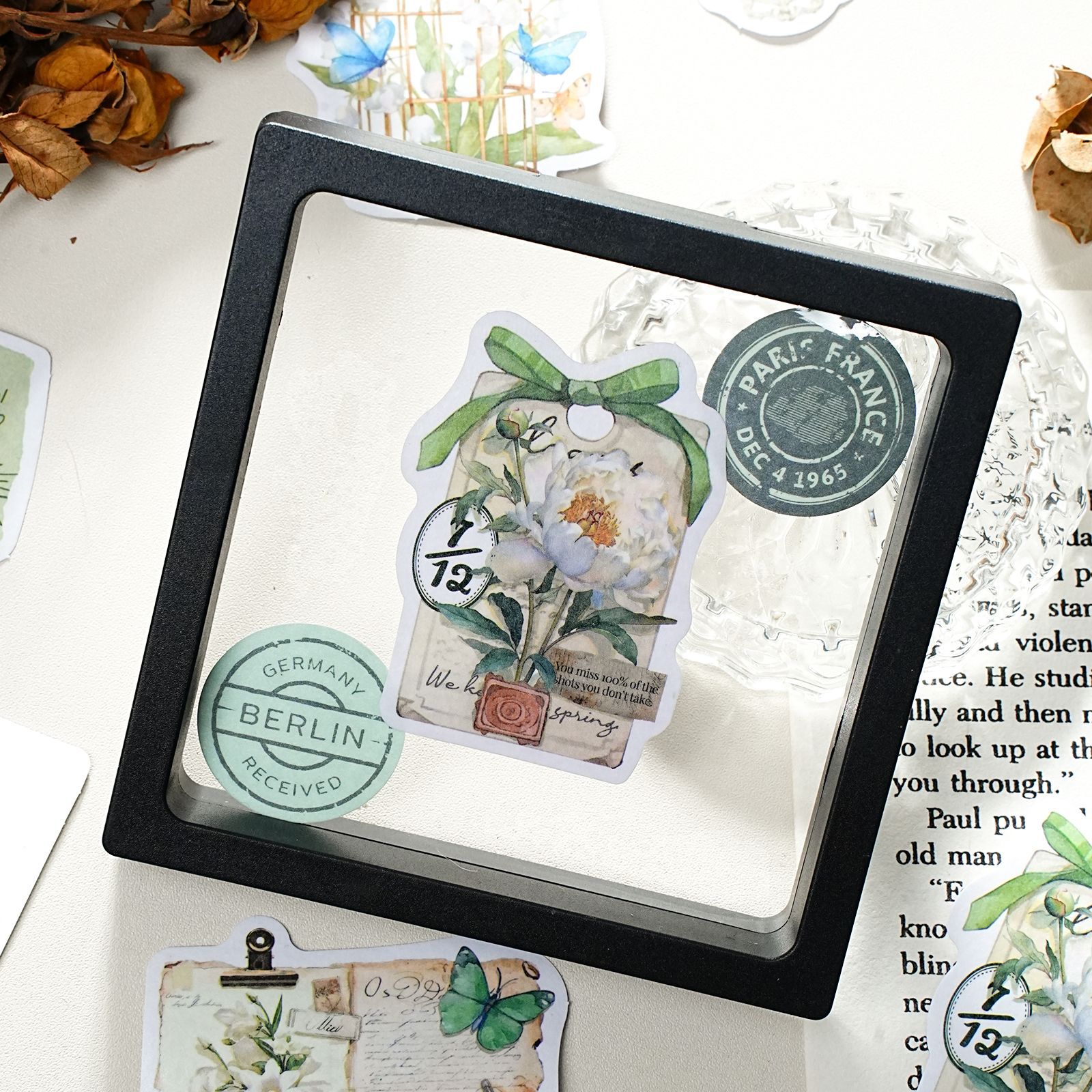 32Pcs/Pack Plants Flowers Washi Stickers
