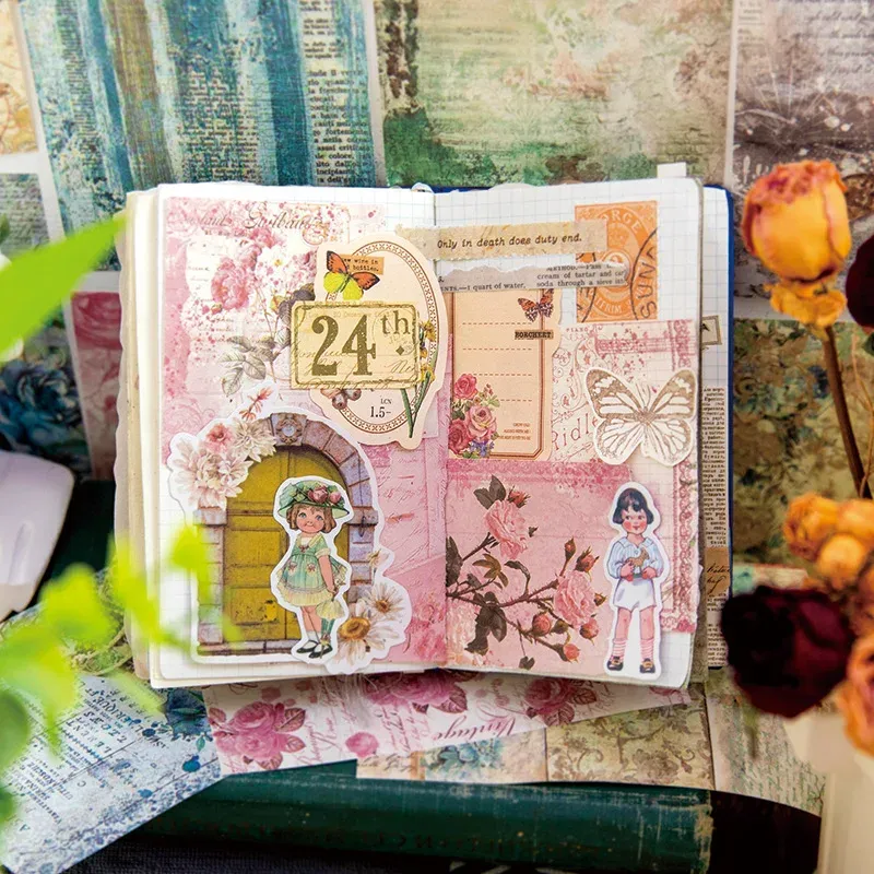 30pcs/lot flower spring Journal Scrapbooking paper
