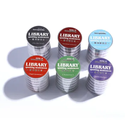 60MM*2M Text Retro Decoration PET Tapes
