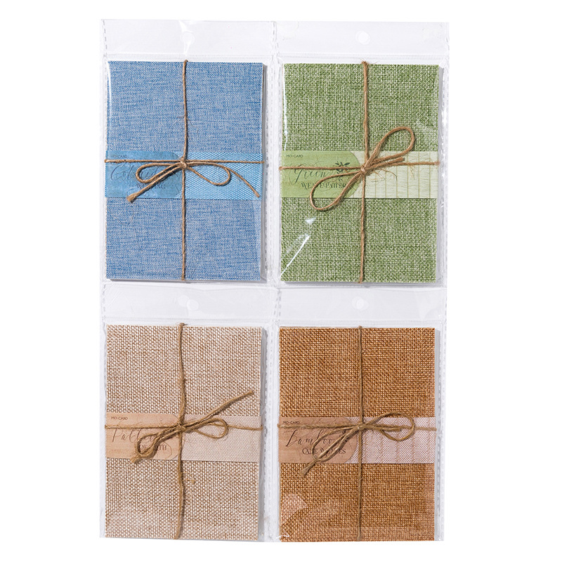 24Pcs/Pack Mixed Material Rattan Theme Material Paper